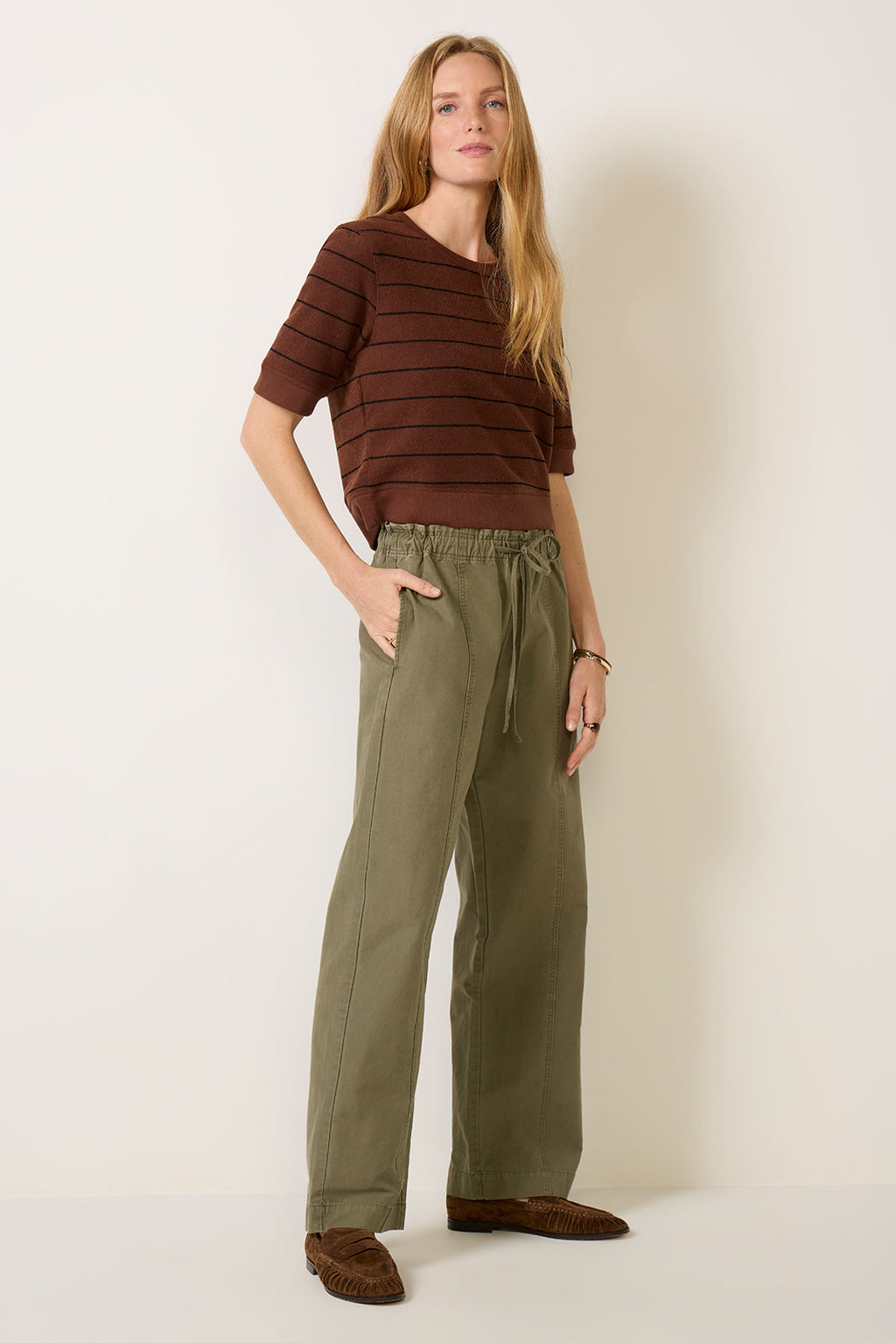 Cotton Twill Drawstring Pant