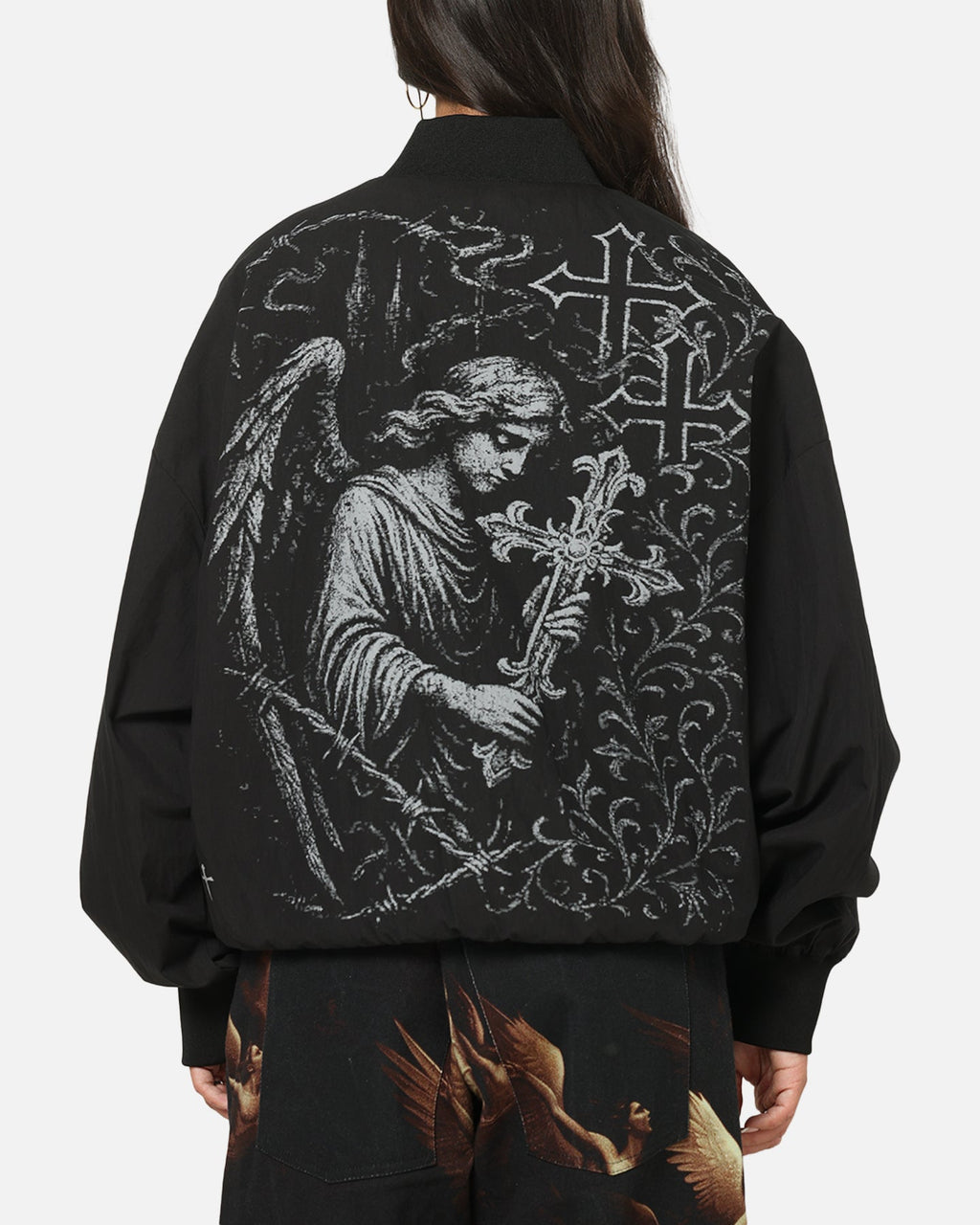 Saint Morta Crossbearer Bomber Jacket Black