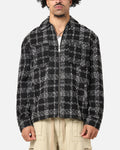 XXIII Boucle Tweed Zip Jacket Black/White