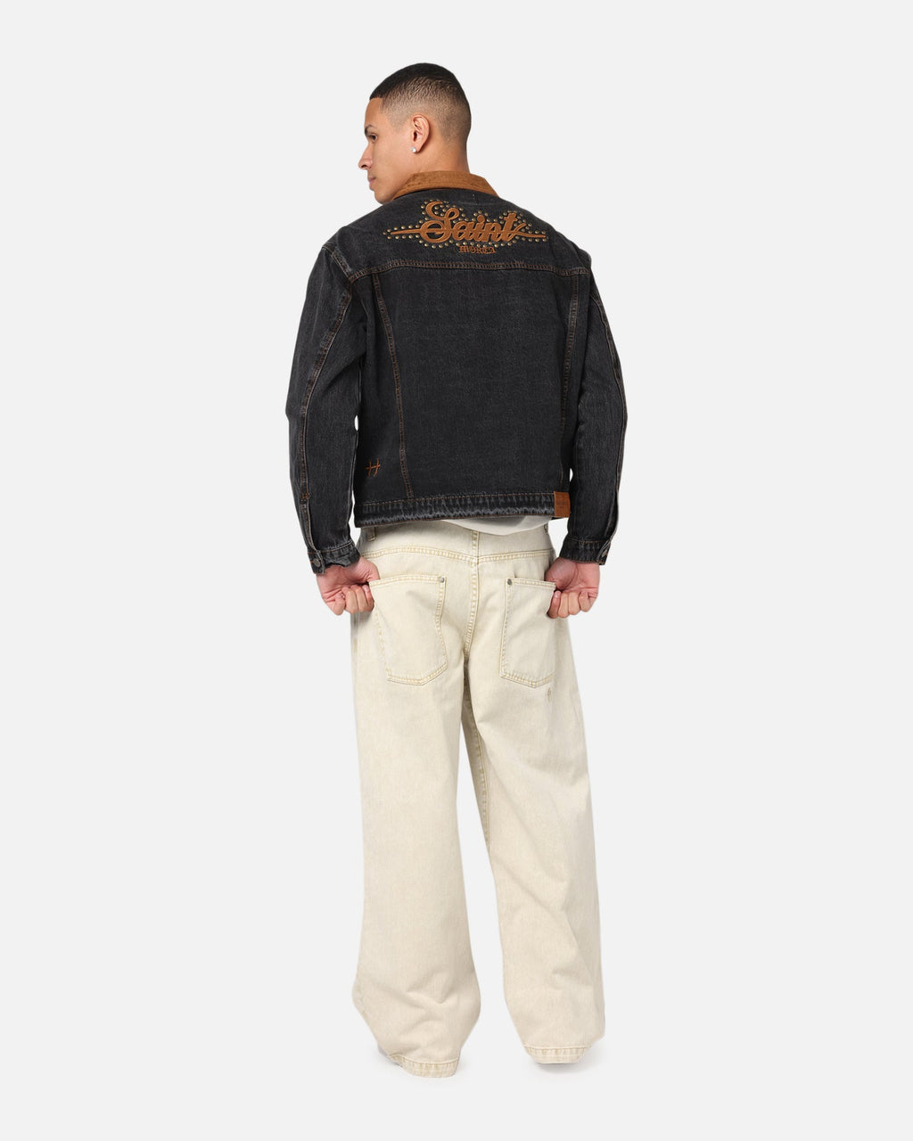 Saint Morta Rodeo Drive Denim Jacket Black Shadow