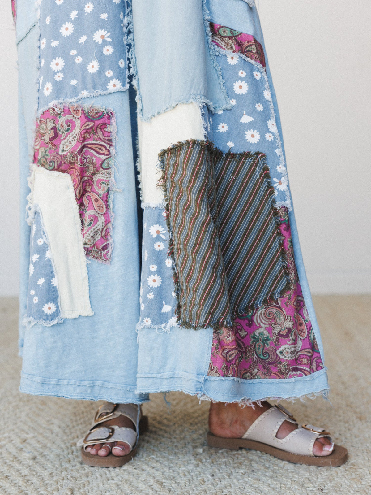 Garden Drift Wide Leg Jumpsuit - Denim