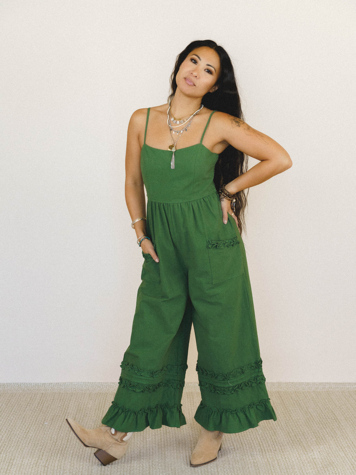 Glory Moment Jumpsuit - Forest