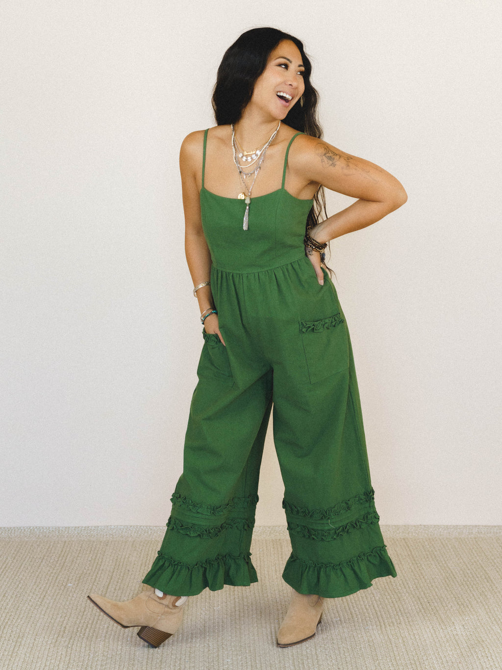 Glory Moment Jumpsuit - Forest