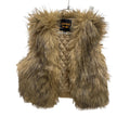Wrangler Lainey Wilson Fur Vest-Brown