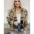 El Paso Women's Fray Edge Shacket 4 - Multicoloured