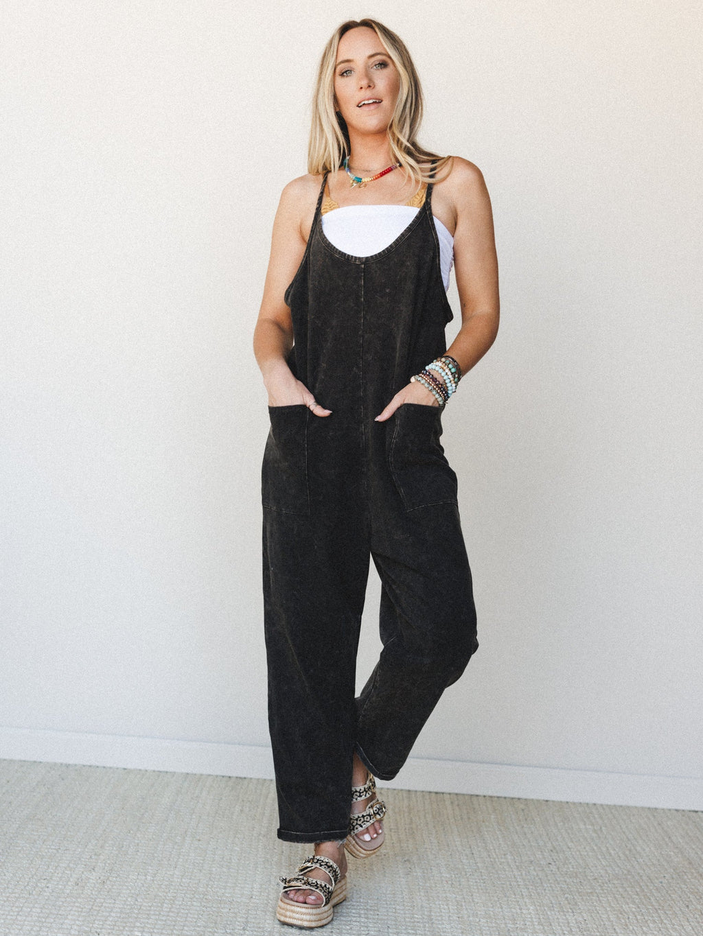 Brooke Pocket Jumpsuit - Black