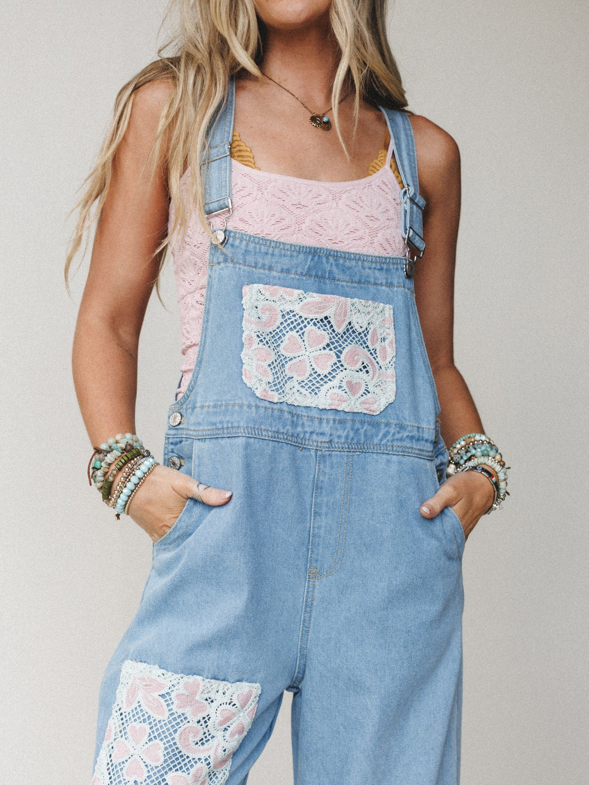 Sweet Pea Jumpsuit - Light Denim