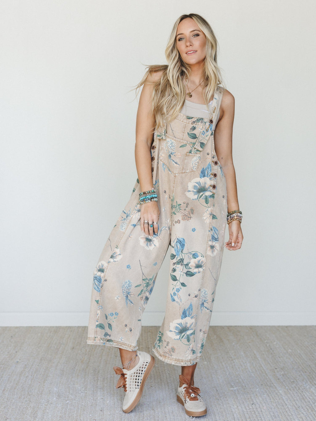 High Hopes Slouchy Denim Overalls - Mocha - Pre Order