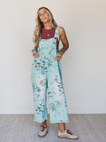 High Hopes Slouchy Denim Overalls - Mint