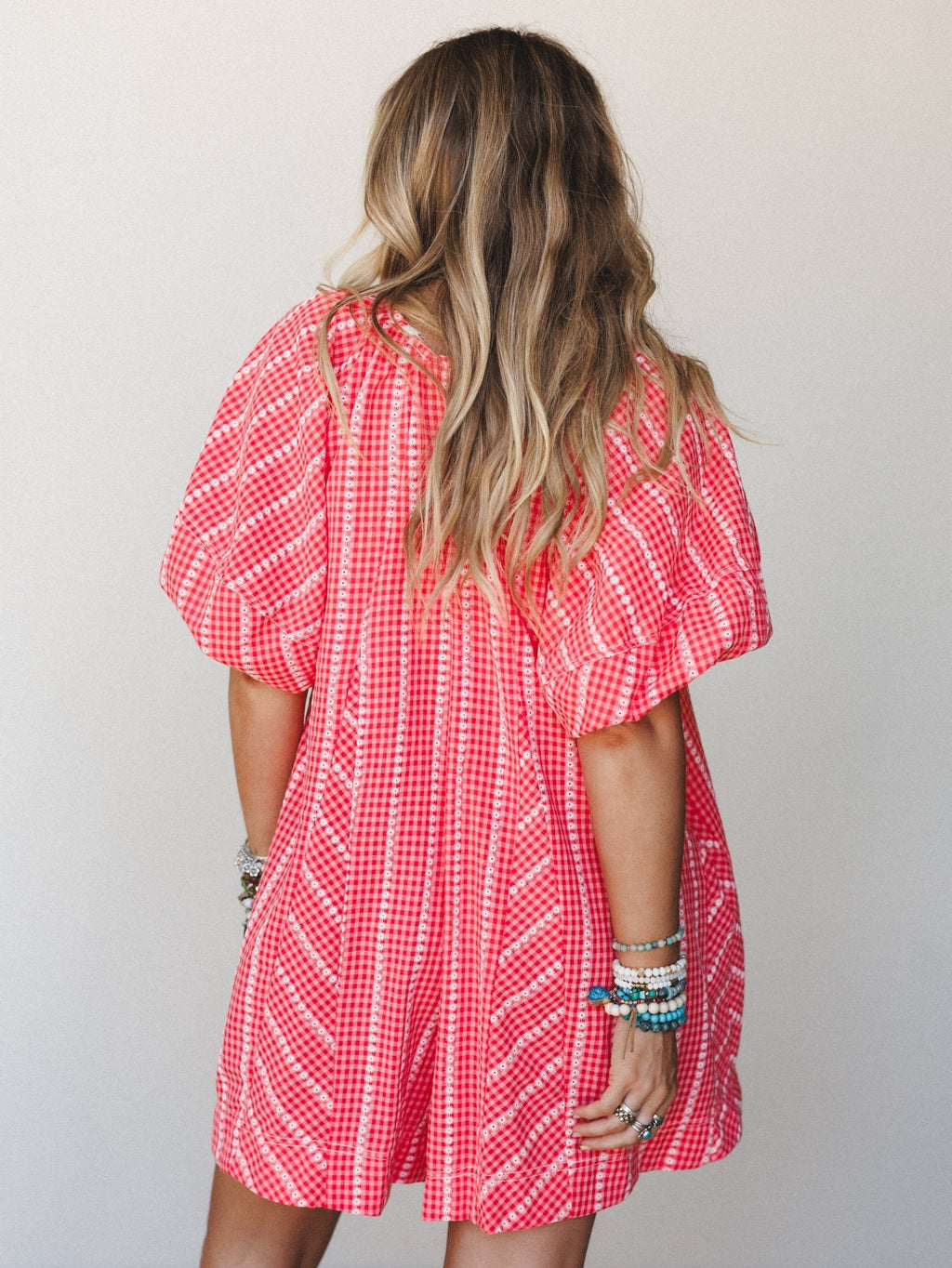 Jenni Striped Romper - Red