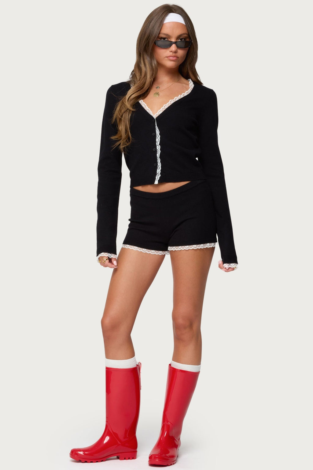 Sansa Lacey Knit Cardigan