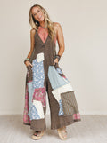 Garden Drift Wide Leg Jumpsuit - Charcoal - Pre Order