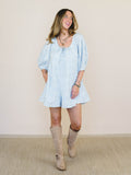 Quaint Whisper Romper - Light Chambray