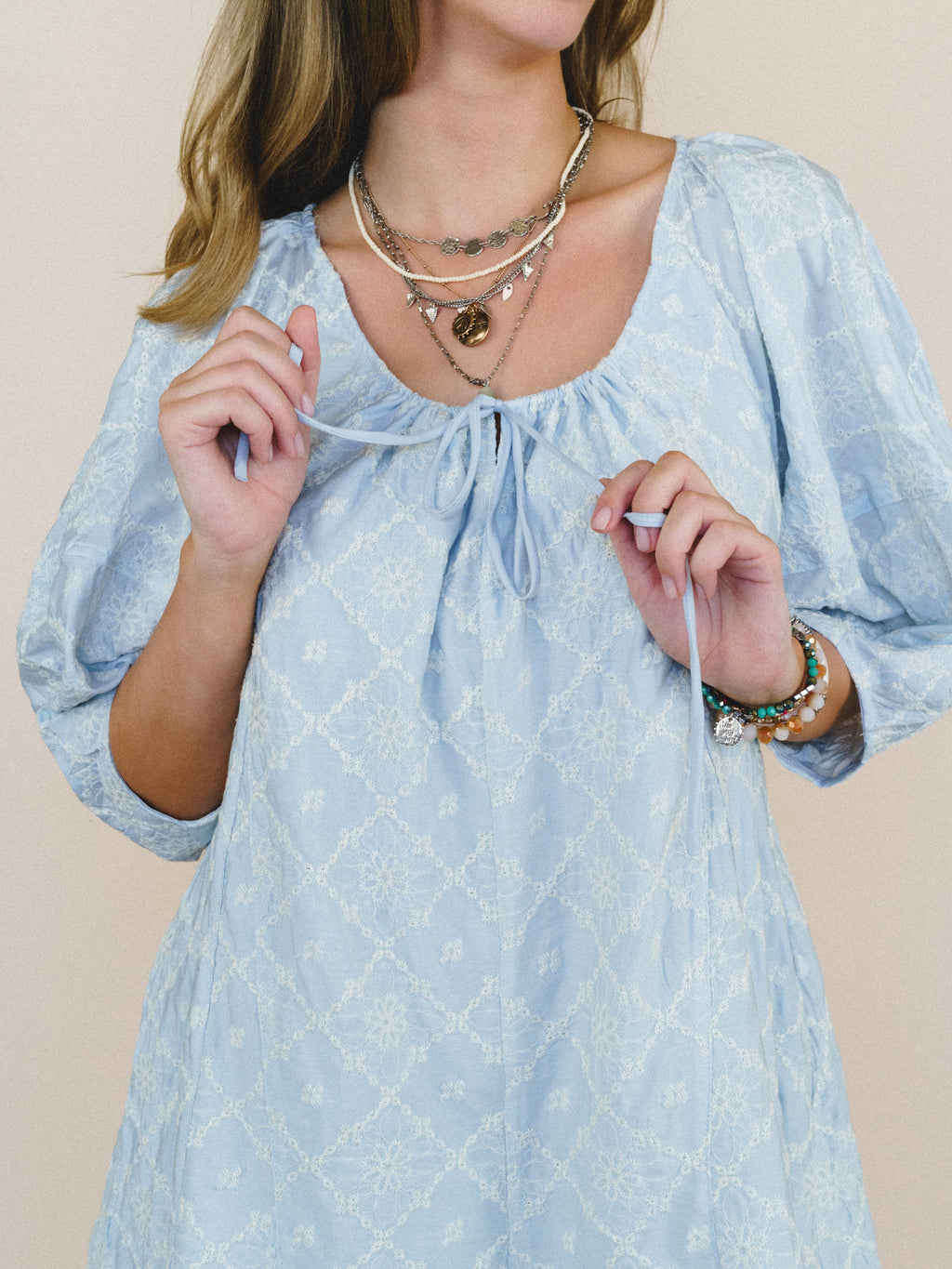 Quaint Whisper Romper - Light Chambray