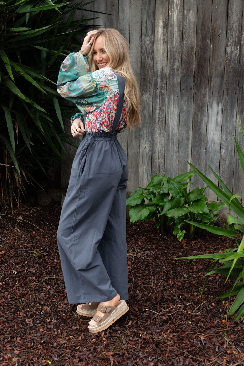 Garland Wide Leg Jumpsuit - Navy