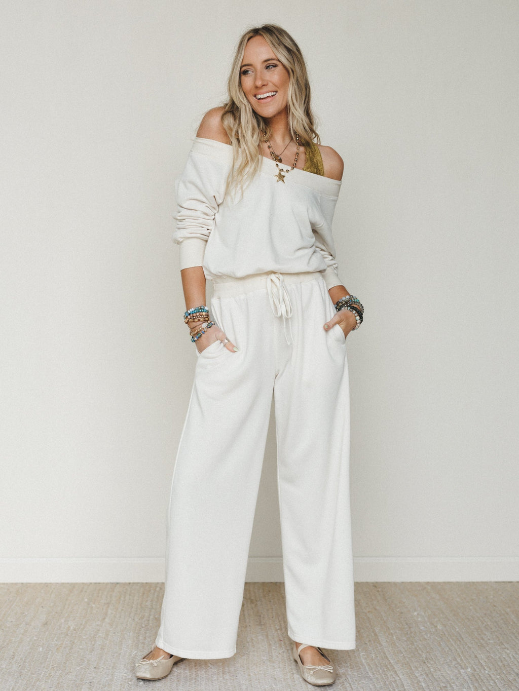 Relaxed Era Jumpsuit - Ecru - Pre Order