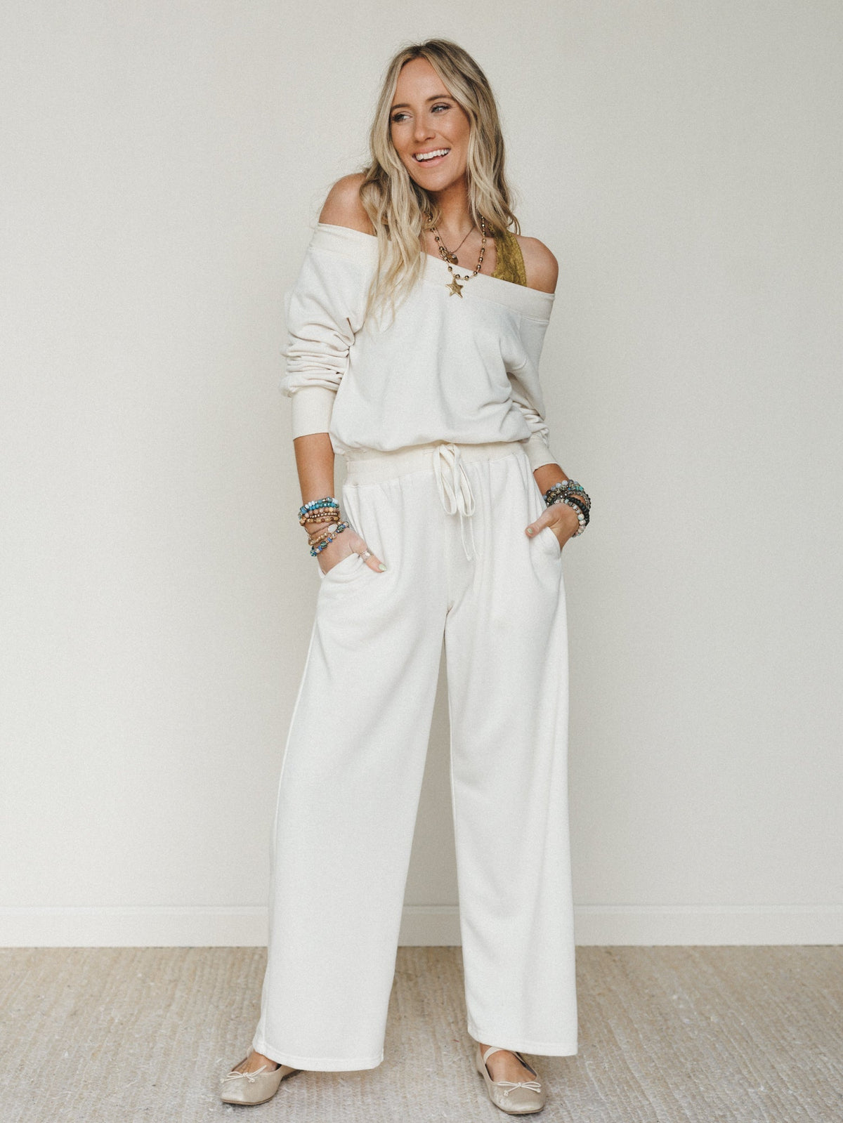 Relaxed Era Jumpsuit - Ecru - Pre Order
