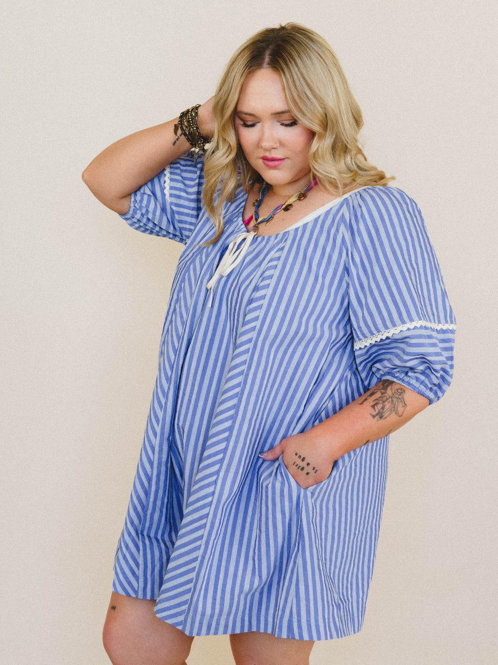 Springtime Romper - Denim Blue