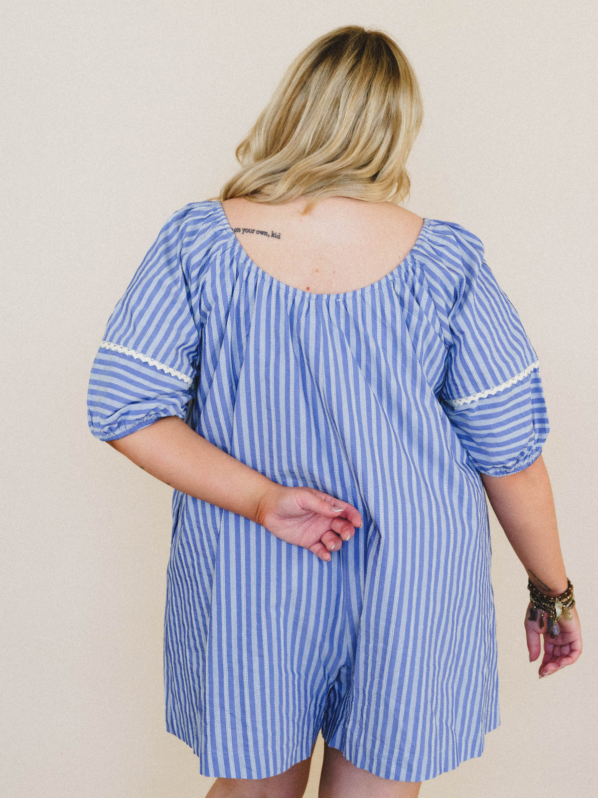 Springtime Romper - Denim Blue