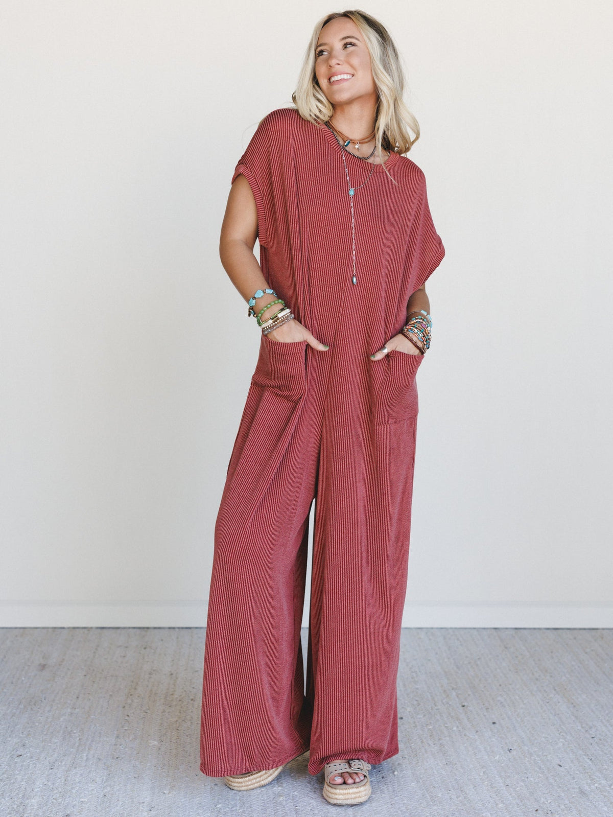 The Nest Moon Glow Jumpsuit - Rust - Pre Order
