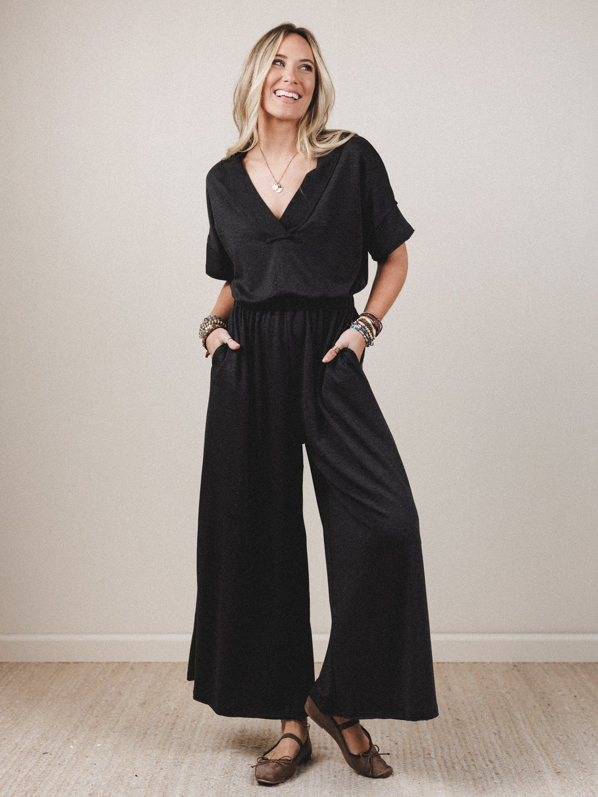 The Nest On The Go Jumpsuit - Charcoal - Pre Order