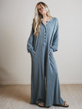The Nest Daphne Textured Long Sleeve Jumpsuit - Seafoam - Pre Order