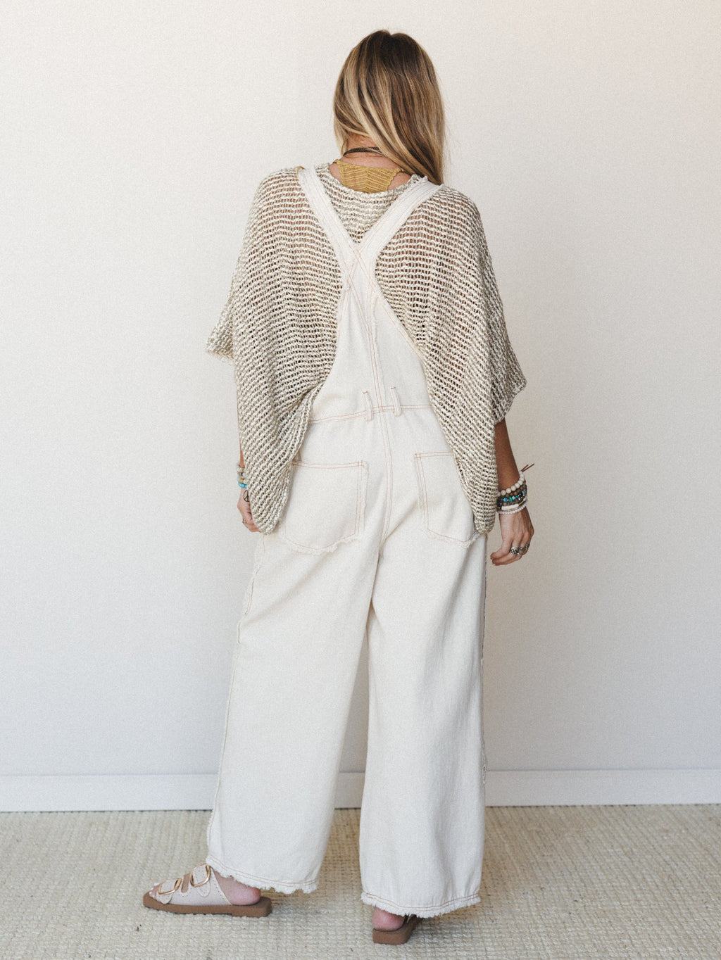Chasing Meadows Overalls - Ivory
