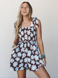 The Nest Always Groovy Romper - Brown Blue