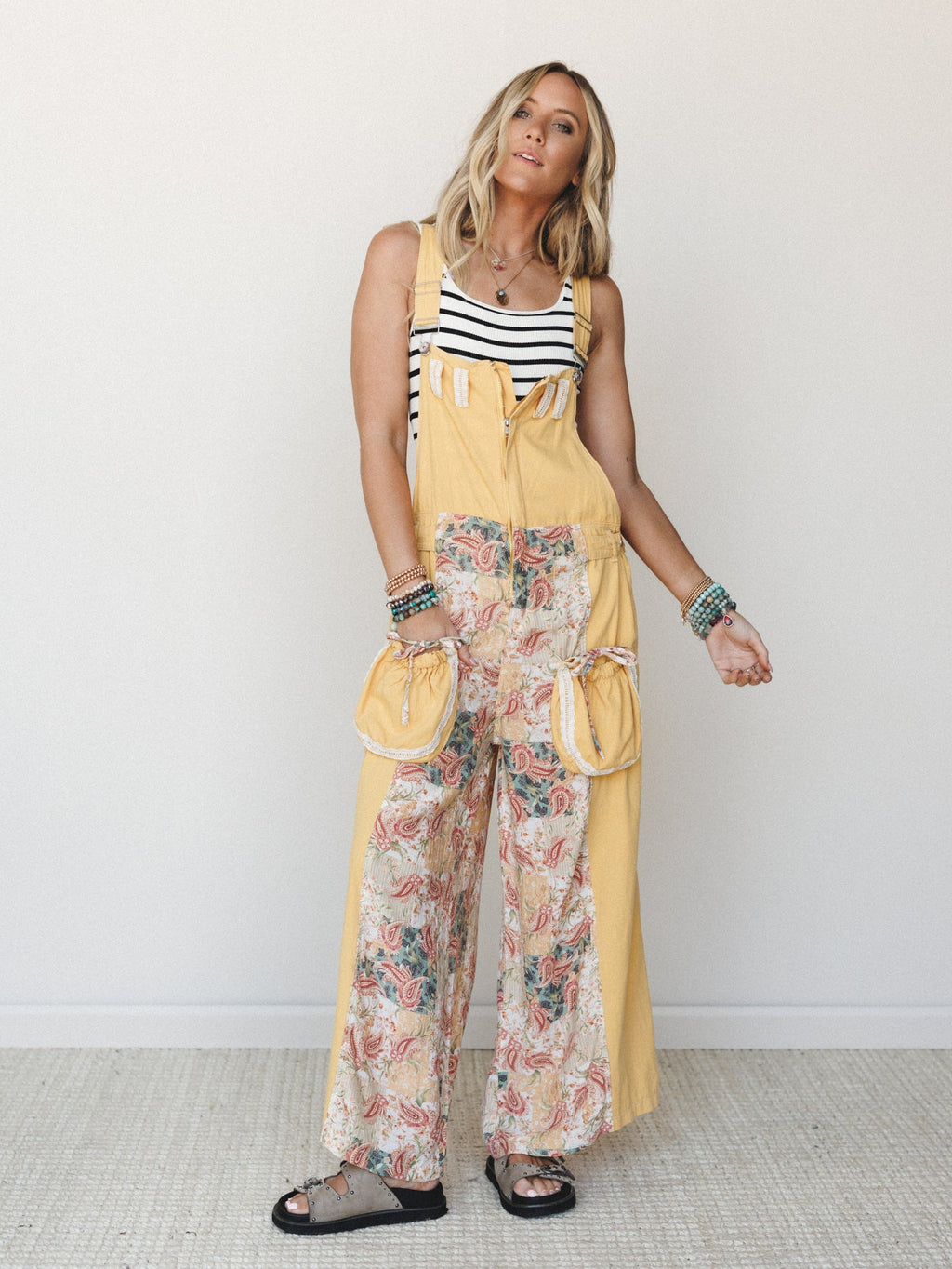 Soak up the Sun Overalls - Dandelion