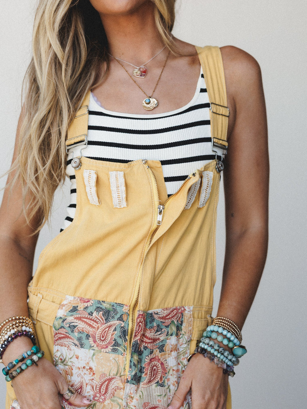 Soak up the Sun Overalls - Dandelion