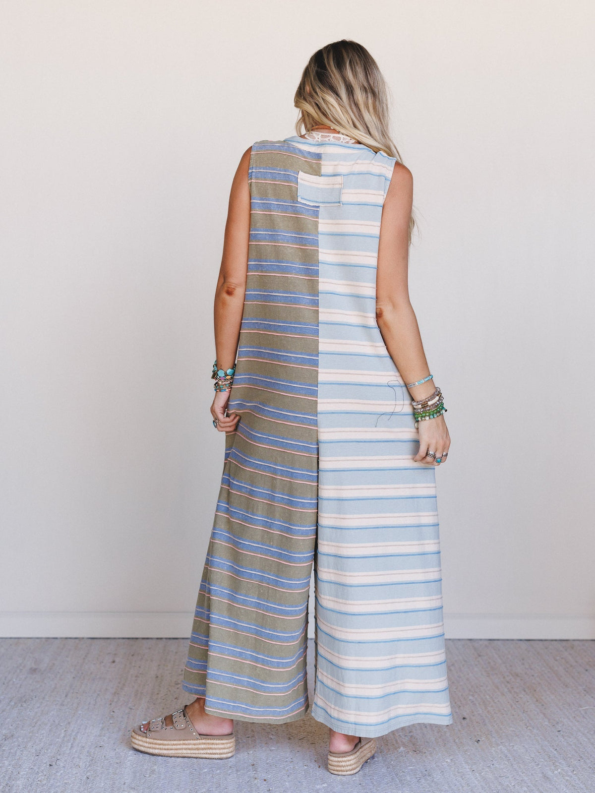 The Nest Cruise Lines Jumpsuit - Blue Olive - Pre Order