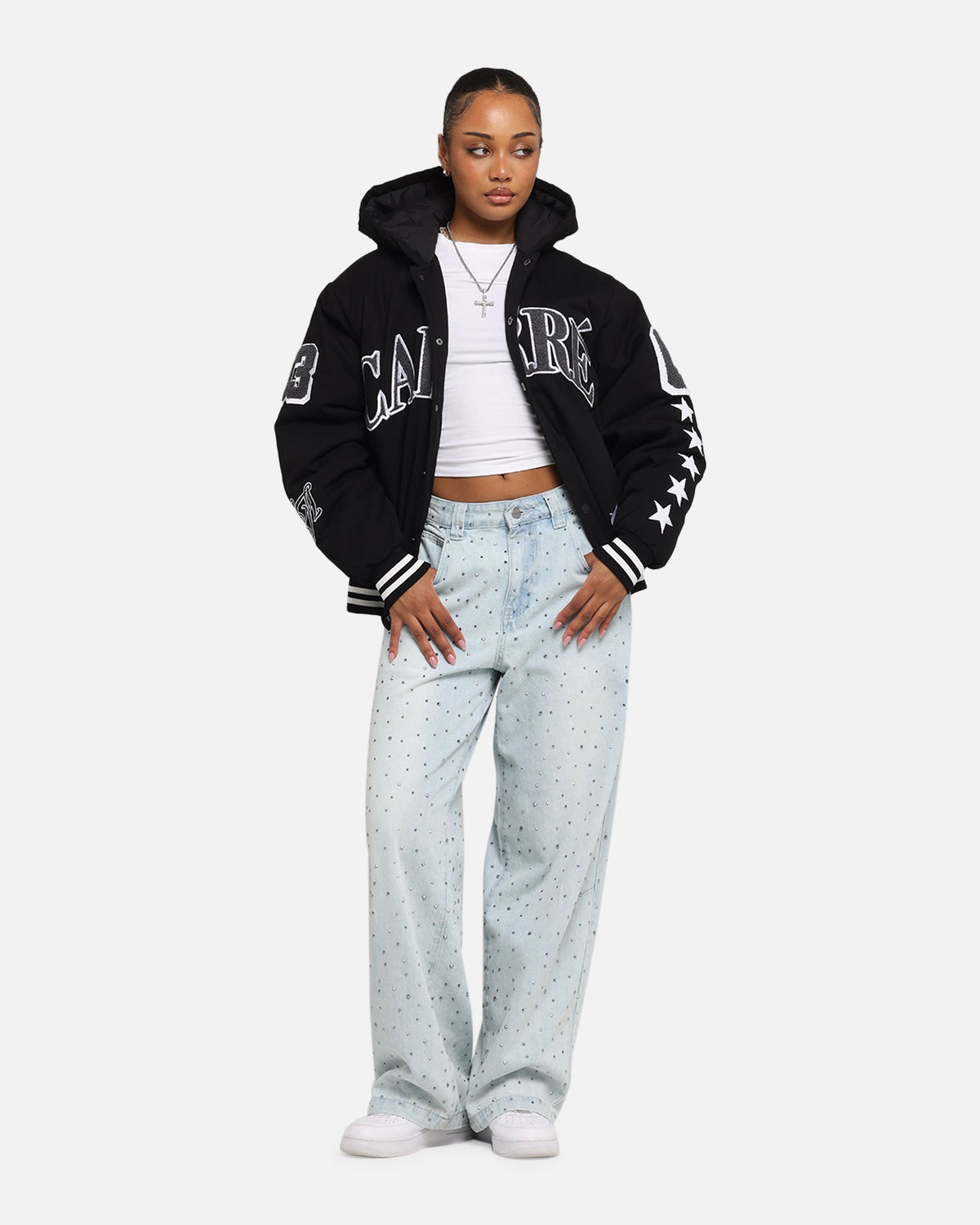 Carre C-Star Varsity Jacket Black
