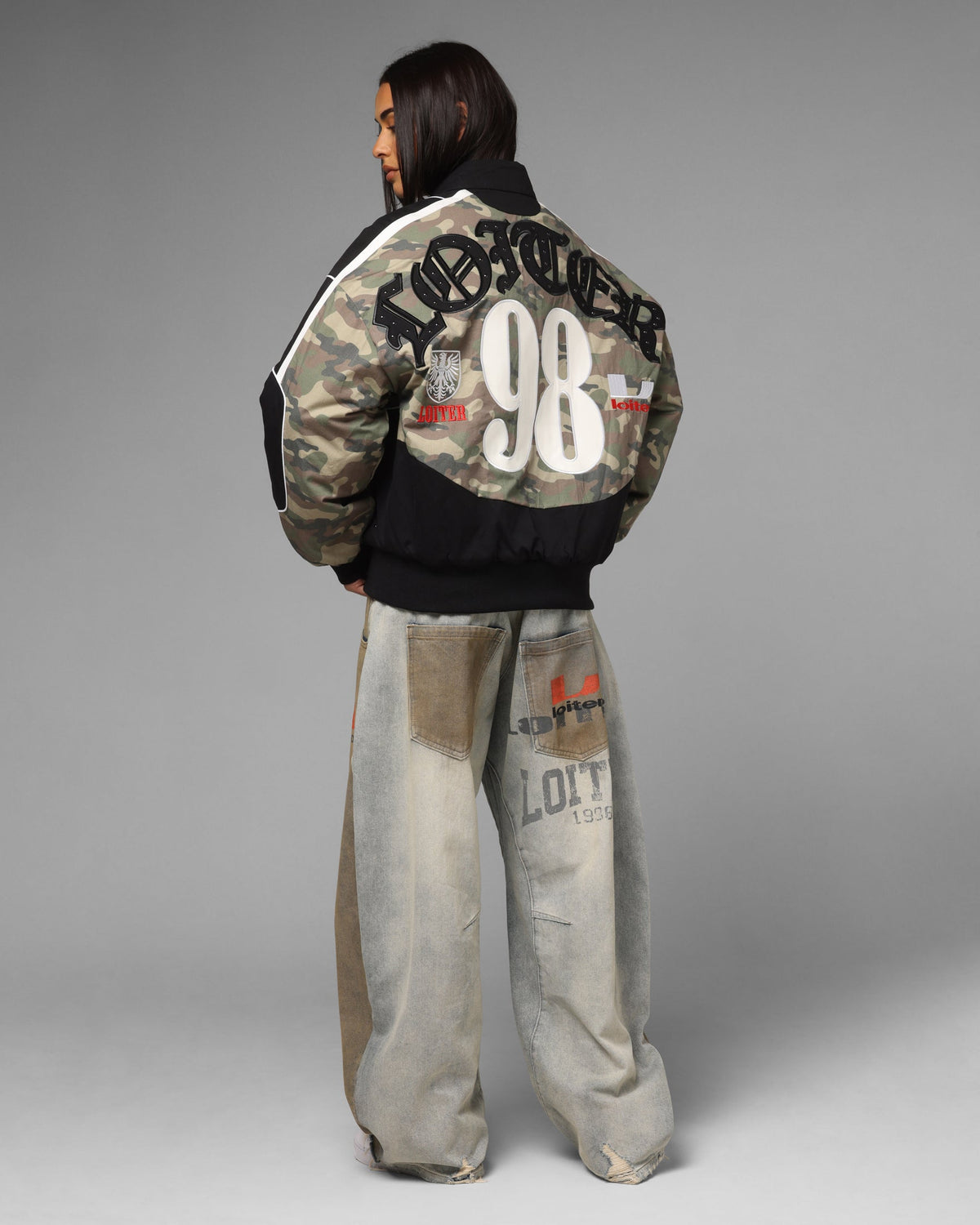Loiter Enroute Racing Jacket Camo/Black