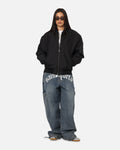 Saint Morta Gothic Noir Bomber Jacket Black