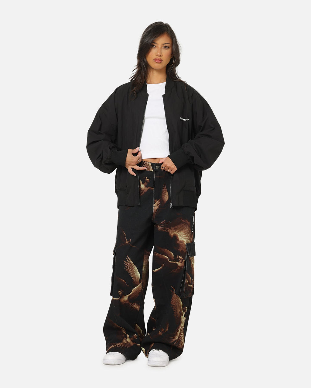 Saint Morta Crossbearer Bomber Jacket Black