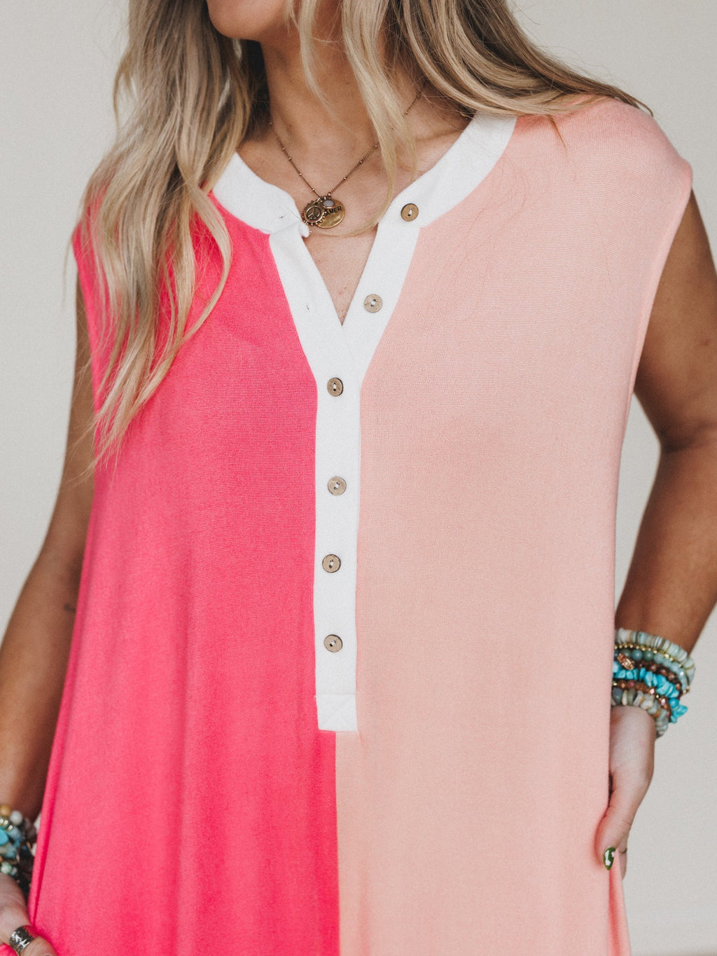 Here for the Party Jumpsuit - Coral Salmon